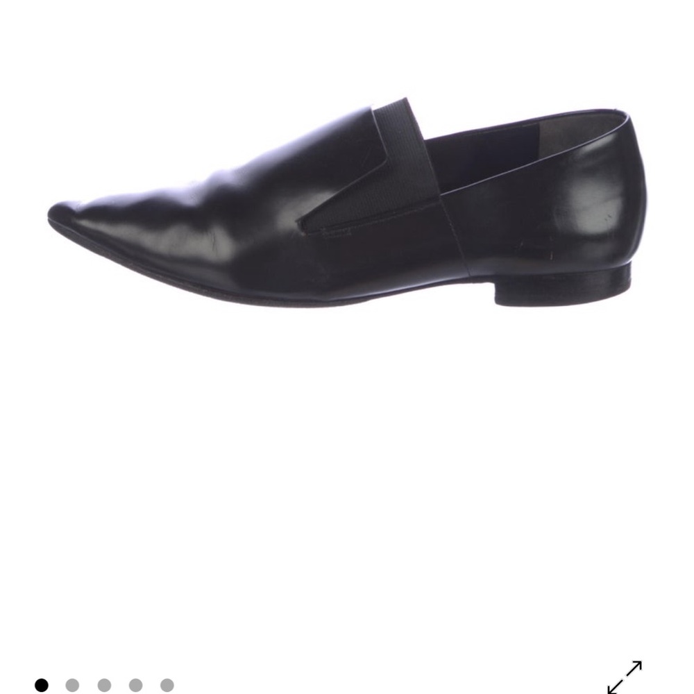 Alexander Wang black leather loafers - W9